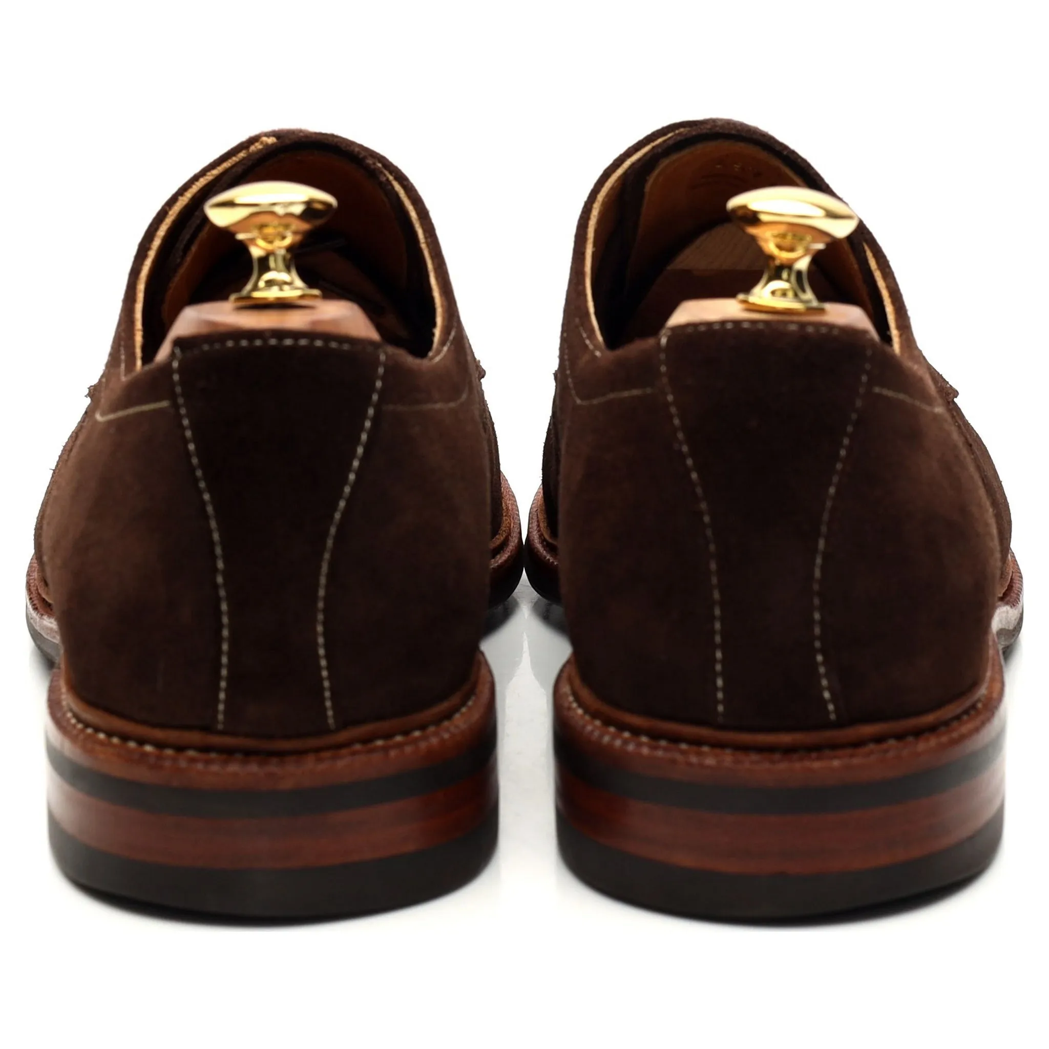 '101601' Dark Brown Suede Split Toe Derby UK 11 E