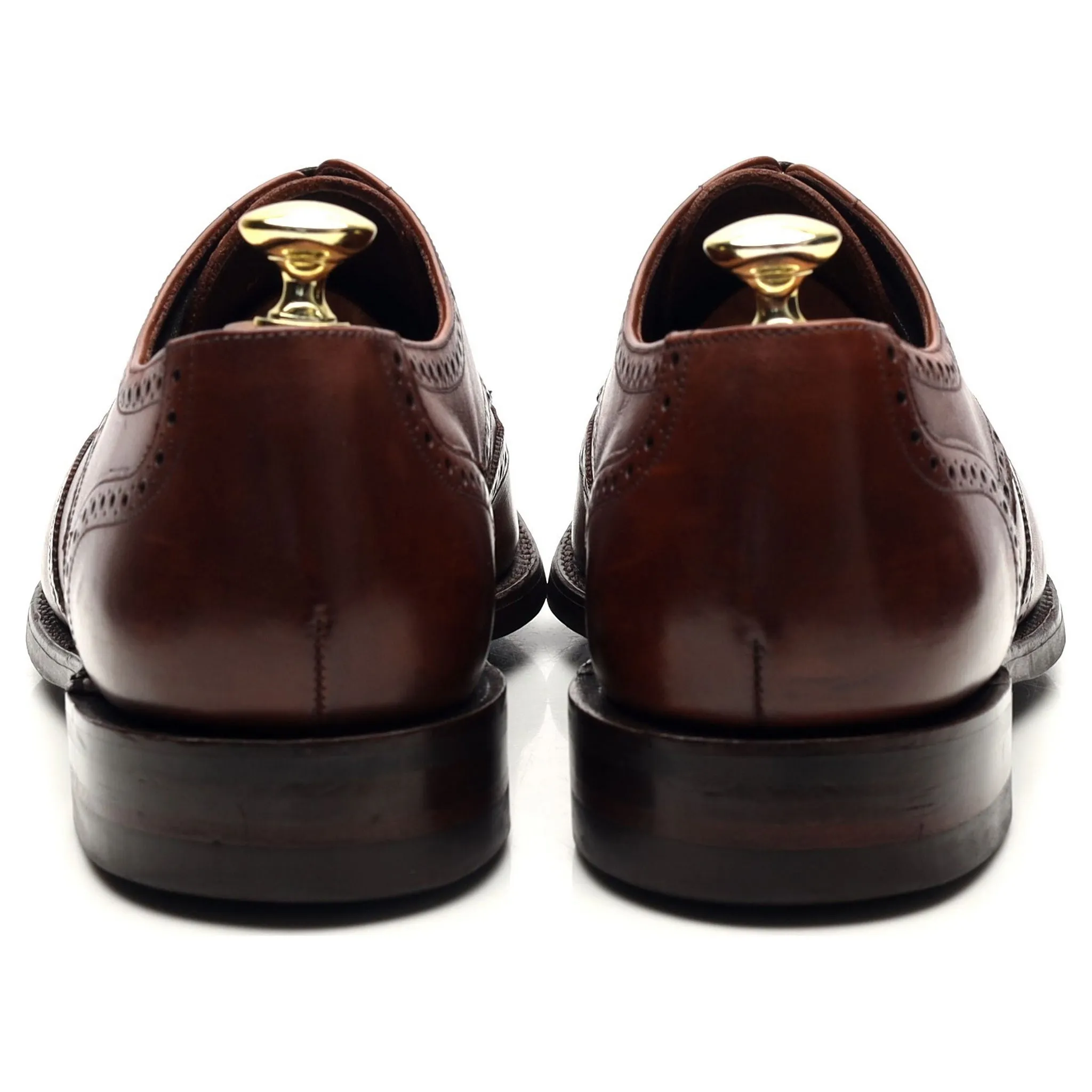 1880 'Wembley' Brown Leather Derby Brogues UK 7 G