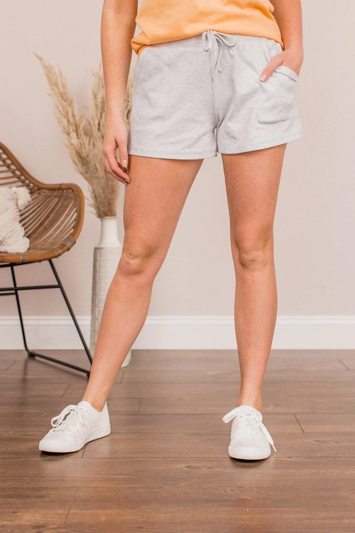 All Day Comfort Lounge Shorts- Heather Gray