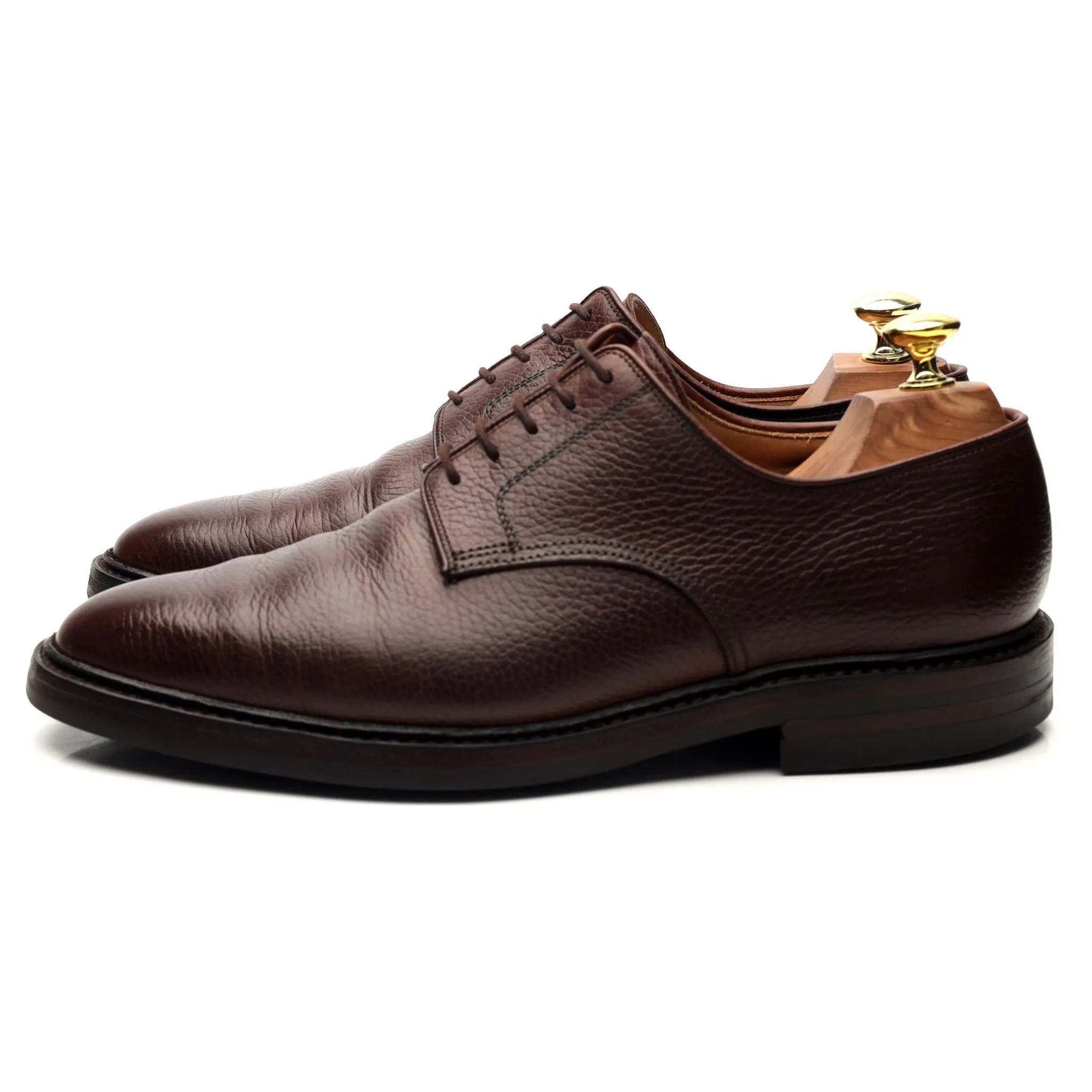 'Ashdown' Dark Brown Leather Derby UK 7.5 E