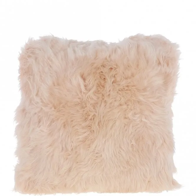 Ashwood Sheepskin Cushion Blush