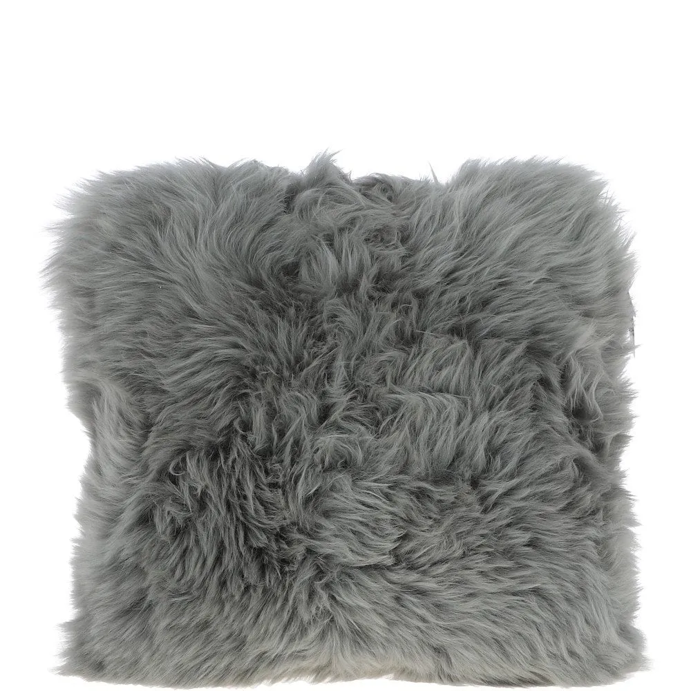 Ashwood Sheepskin Cushion Laurel Oak