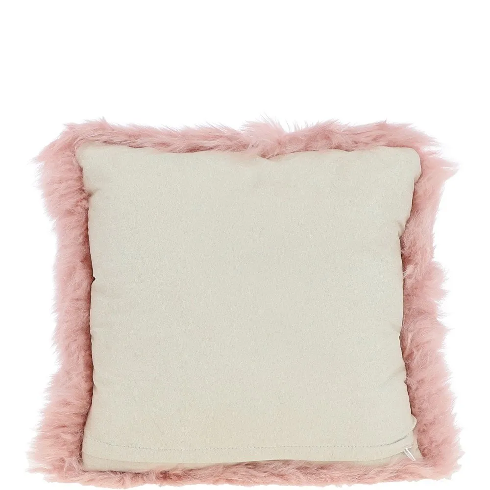 Ashwood Sheepskin Cushion Rosa