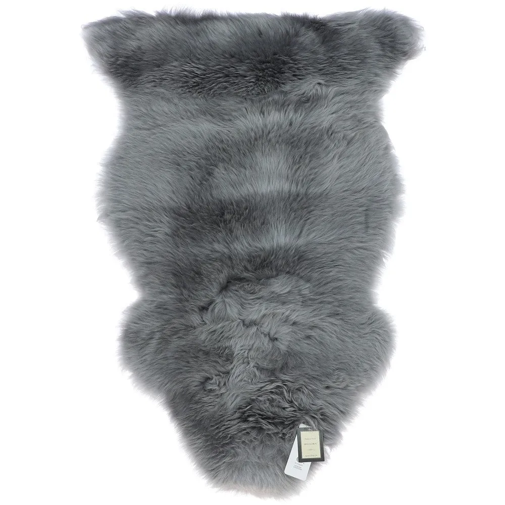 Ashwood Single Australian Sheepskin Rug Grey