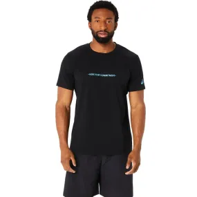 ASICS Men's Message Knit Short Sleeve Top (Performance Black)