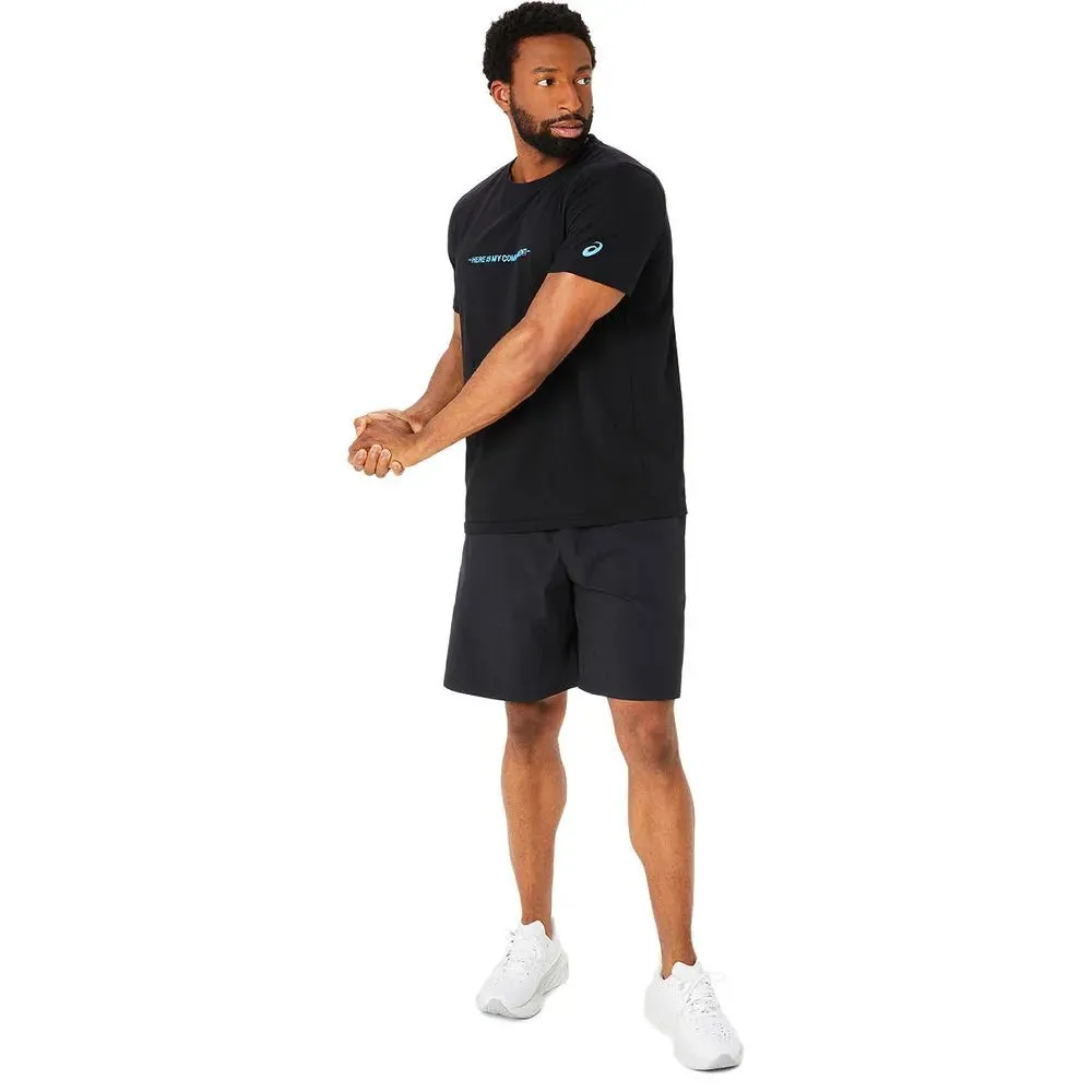 ASICS Men's Message Knit Short Sleeve Top (Performance Black)