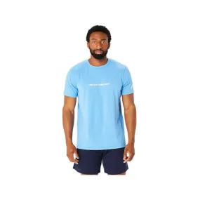 ASICS Men's Message Knit Short Sleeve Top (Waterscape)