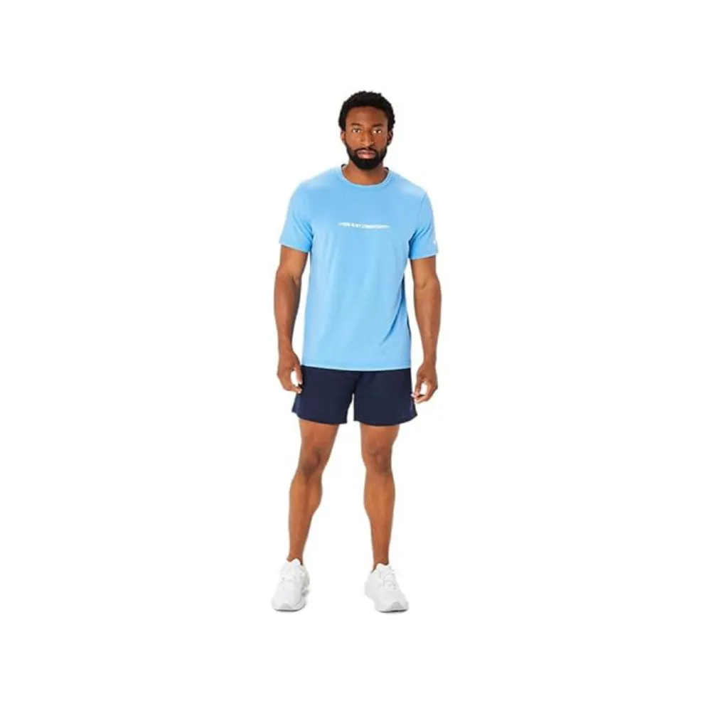 ASICS Men's Message Knit Short Sleeve Top (Waterscape)