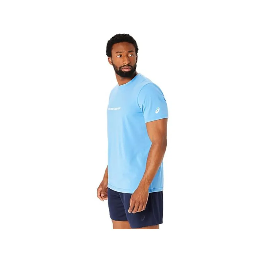 ASICS Men's Message Knit Short Sleeve Top (Waterscape)