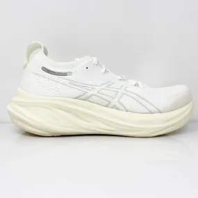 Asics Womens Gel Nimbus 26 1012B601 White Running Shoes Sneakers Size 7.5