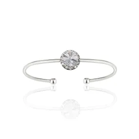 Austrian Crystal Cuff Bracelet Clear