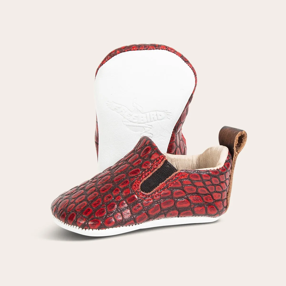 Baby kicks - Red croco