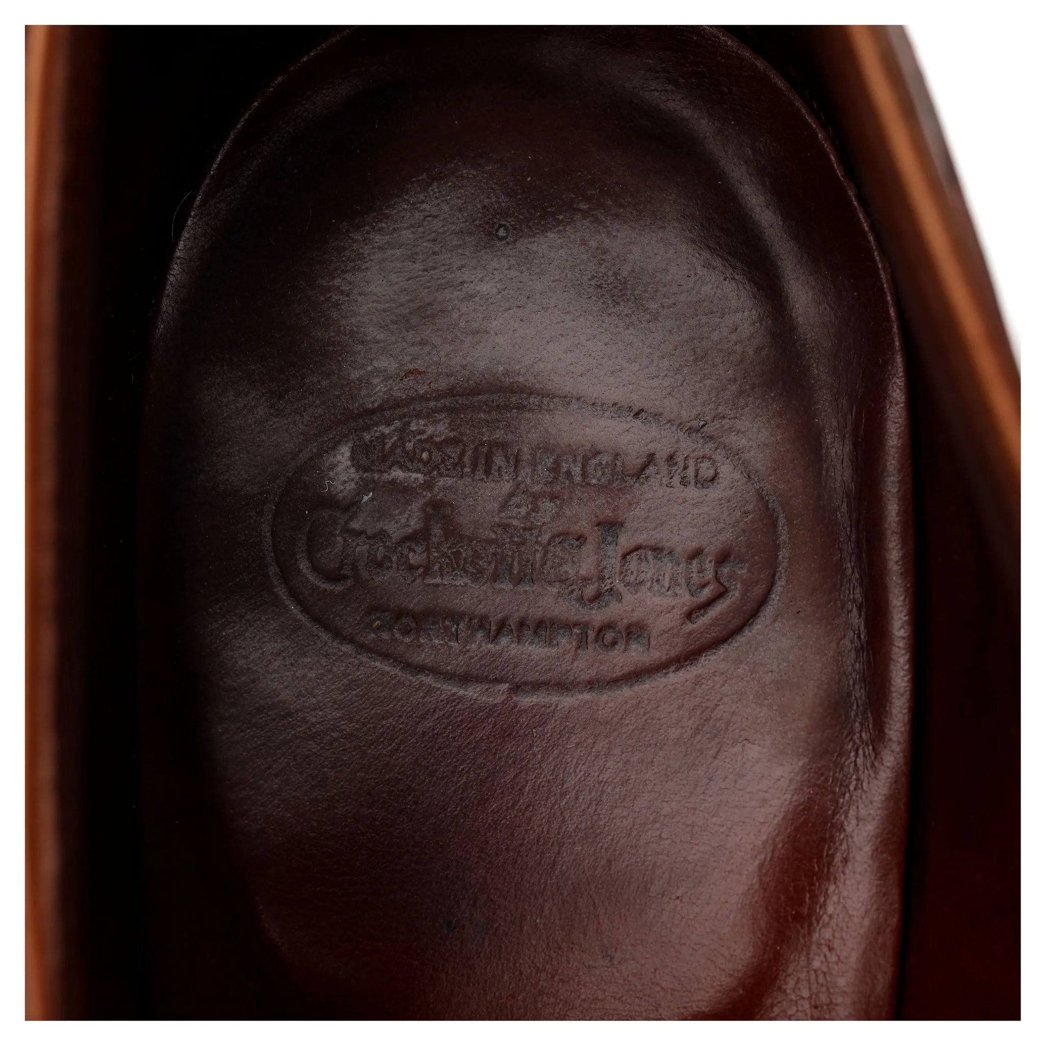 'Balfour' Tan Brown Leather Derby UK 7 E