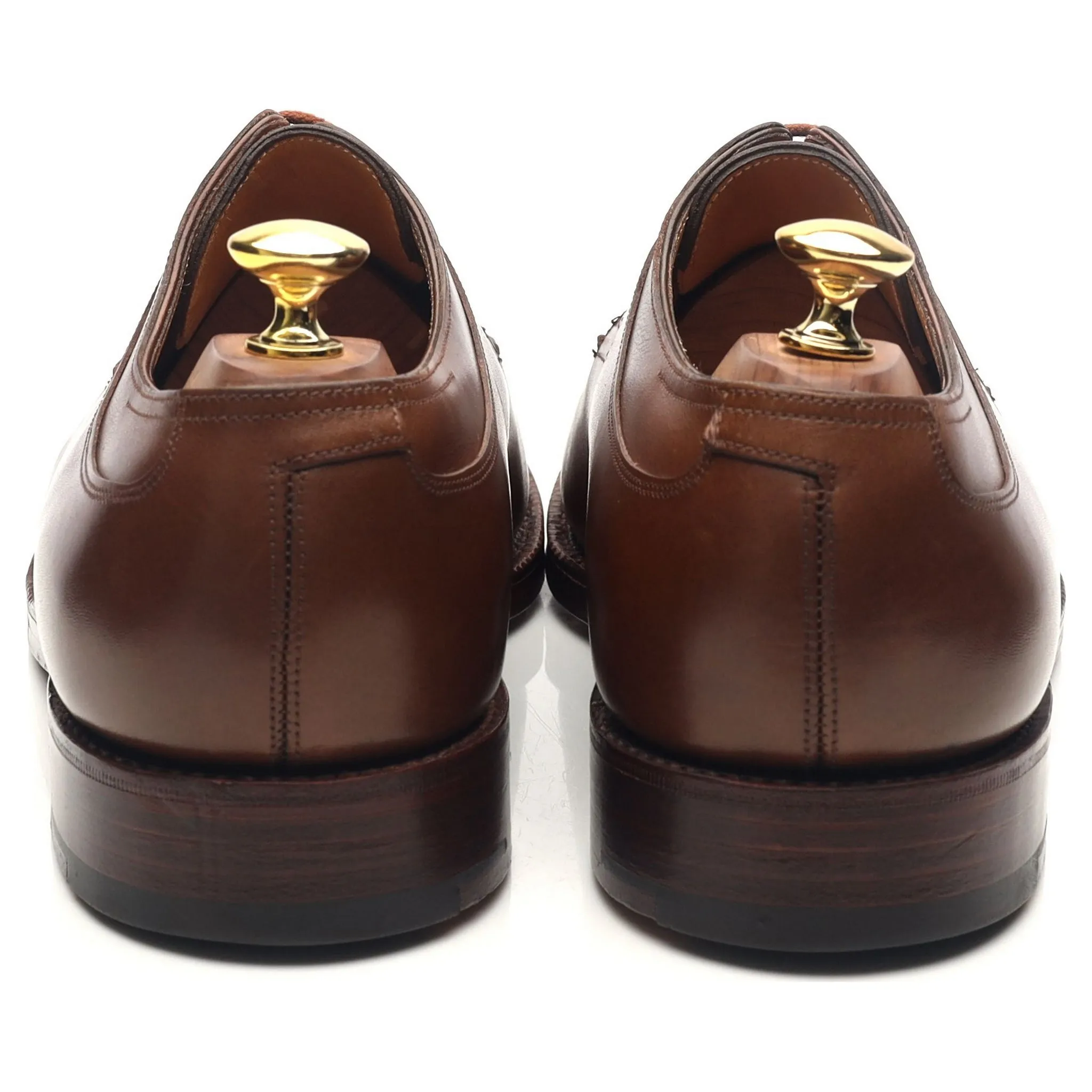 'Barros' Brown Leather Split Toe Derby UK 8.5 EE