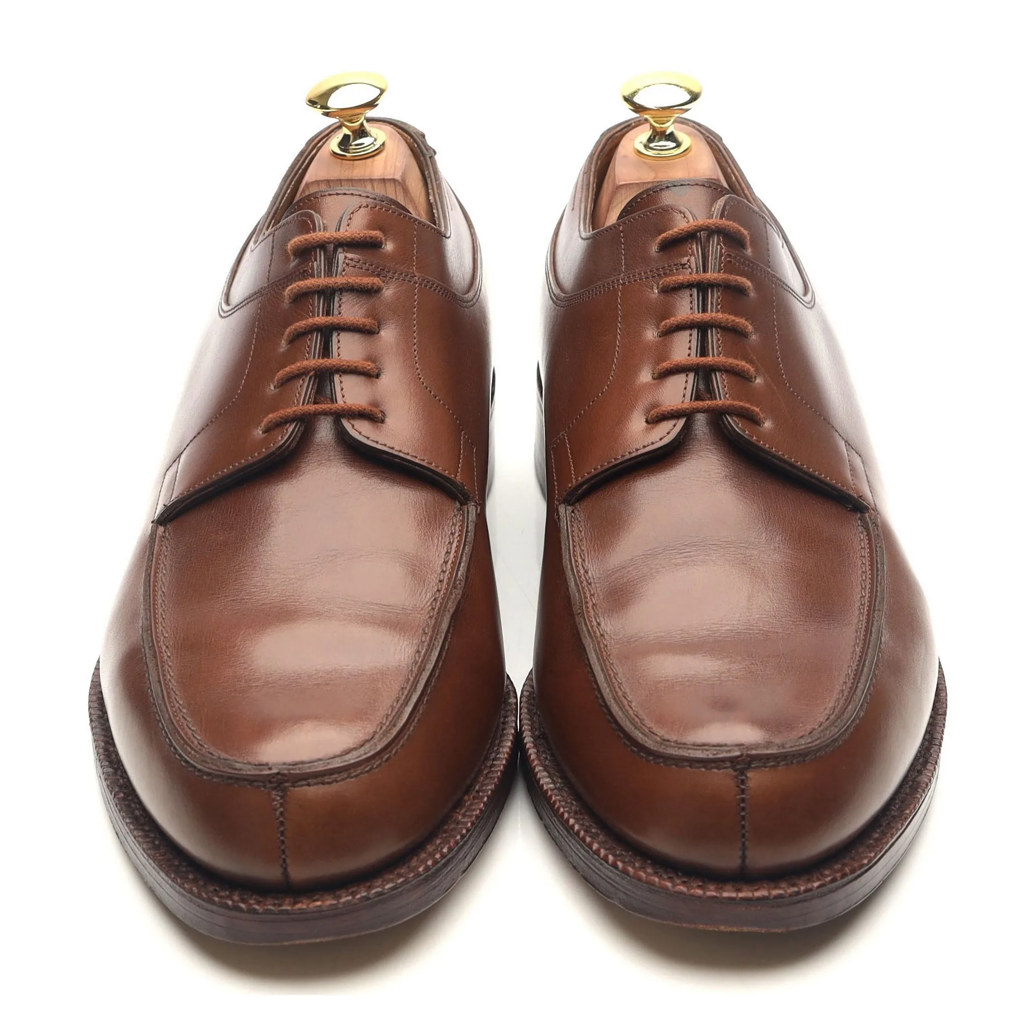 'Barros' Brown Leather Split Toe Derby UK 8.5 EE