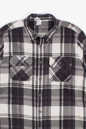 Black & White Soft Flannel Shirt 1