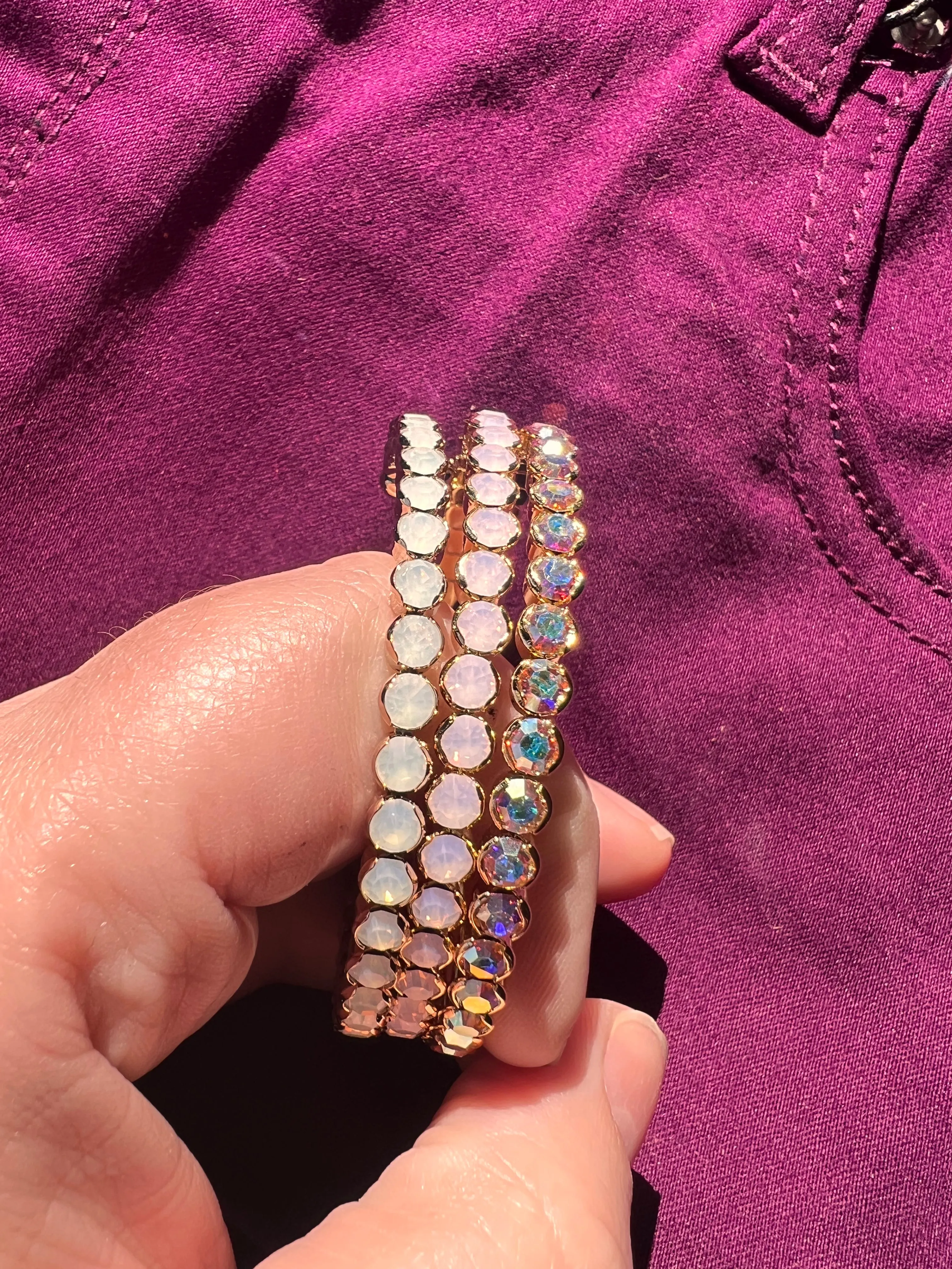 Bling Stretch Cuff Bracelet