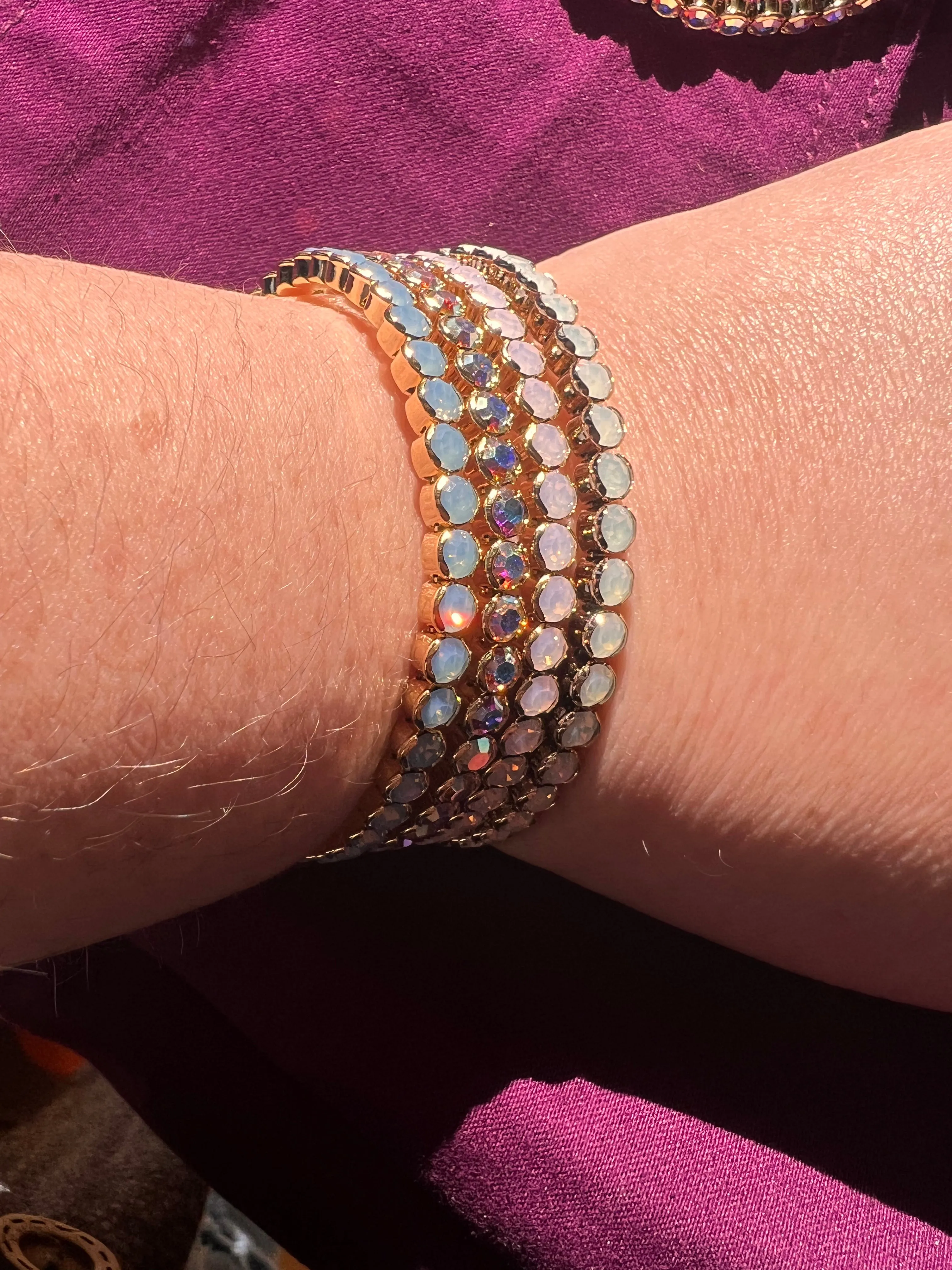 Bling Stretch Cuff Bracelet