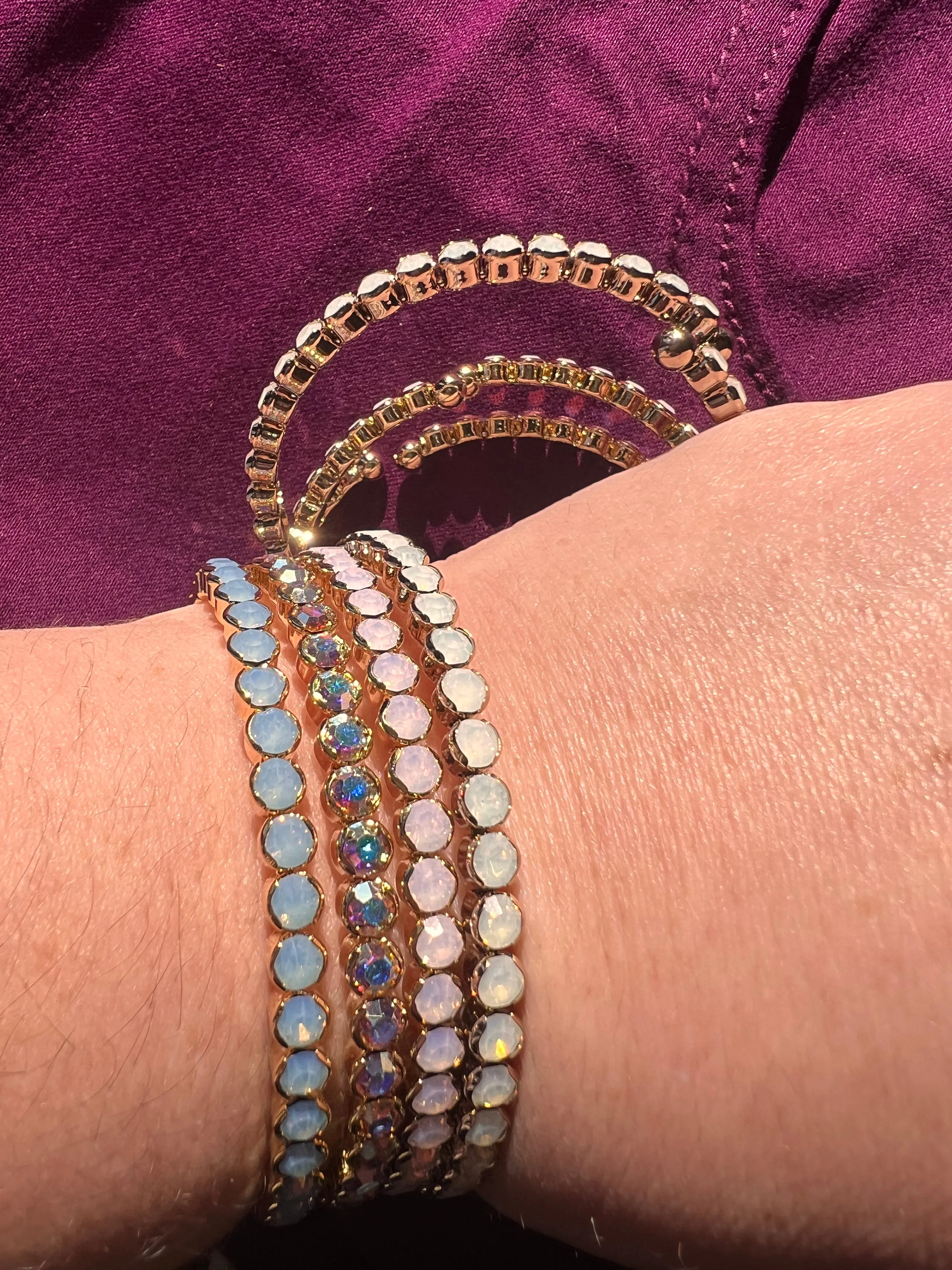 Bling Stretch Cuff Bracelet