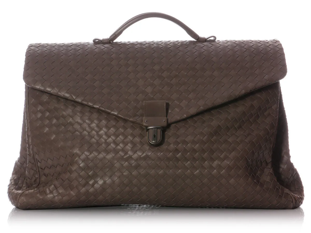 Bottega Veneta Clay Intrecciato Briefcase