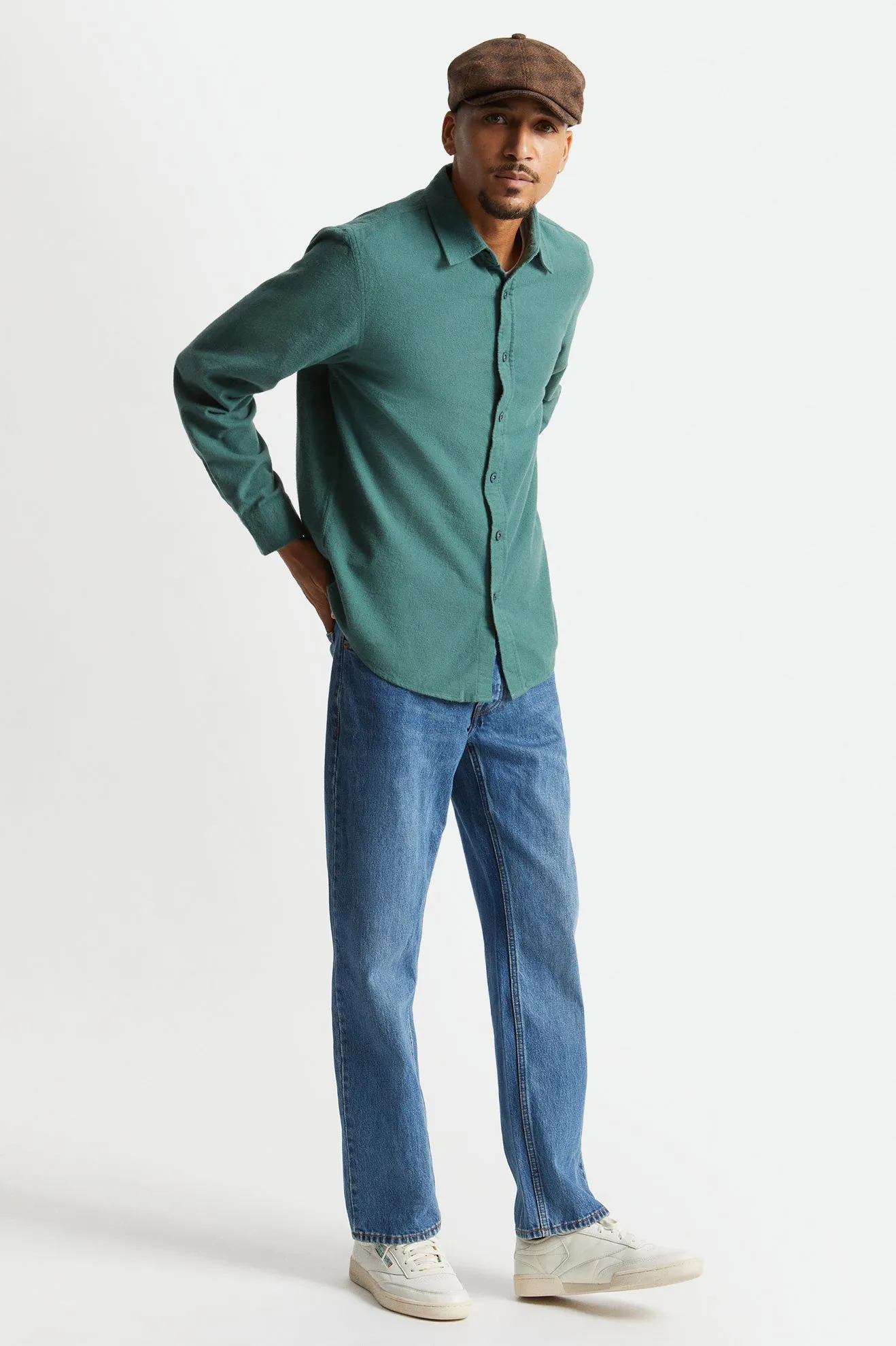 Bowery Soft Weave L/S Flannel - Pine