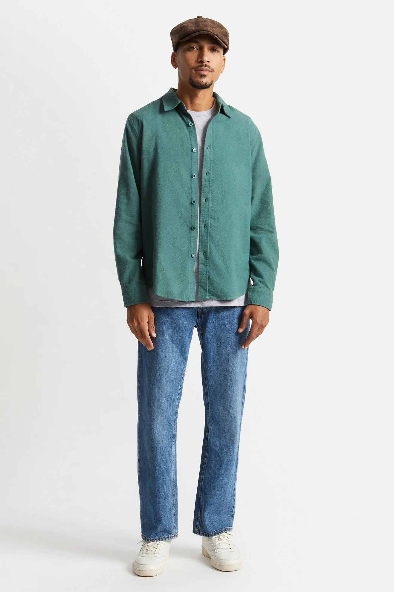 Bowery Soft Weave L/S Flannel - Pine