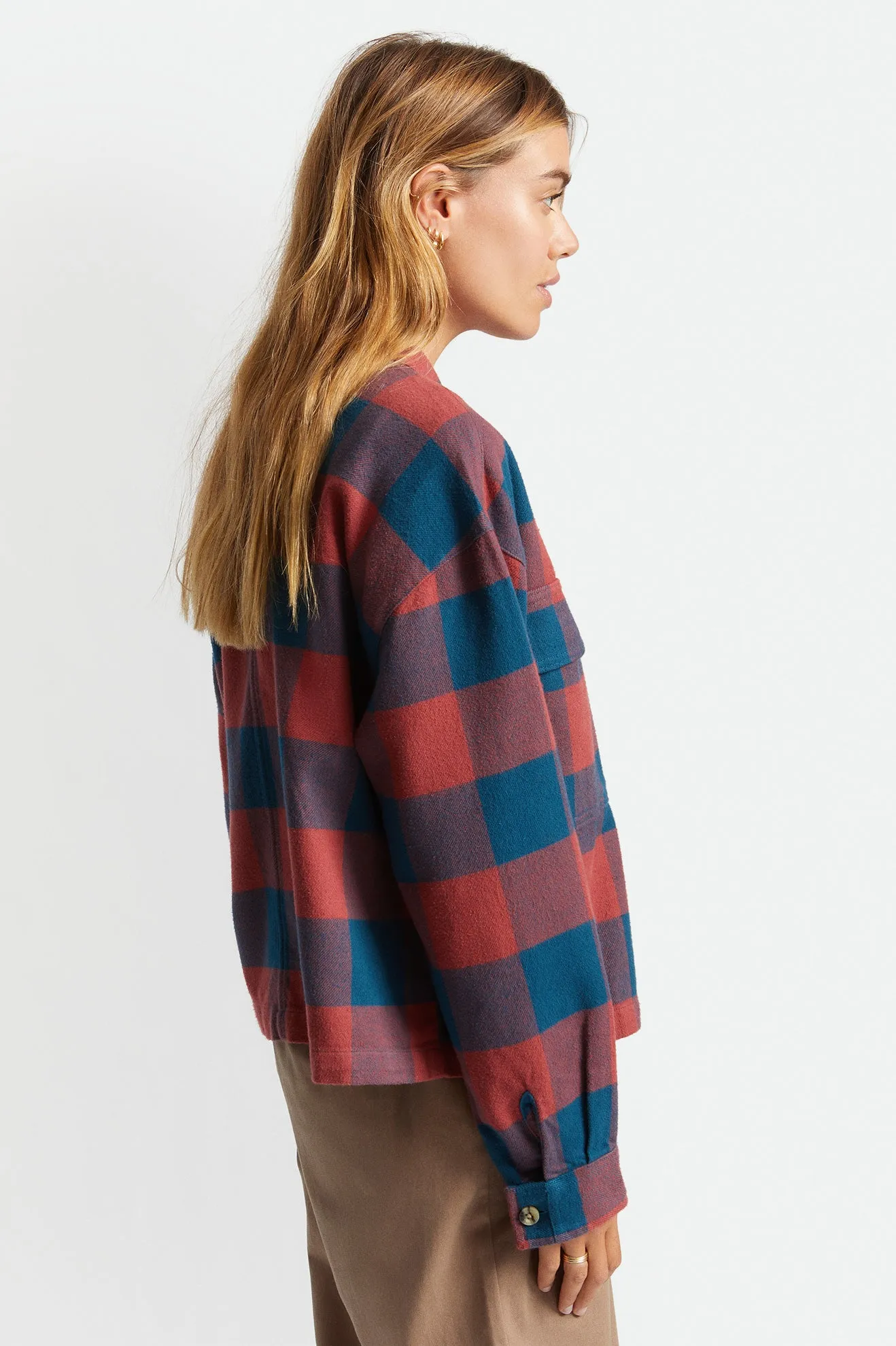 Bowery Women's L/S Flannel - Captain Blue