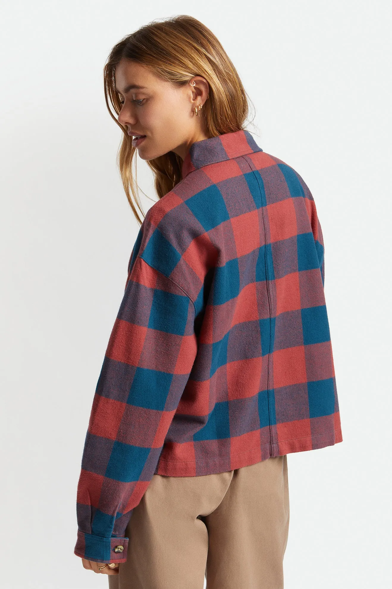 Bowery Women's L/S Flannel - Captain Blue