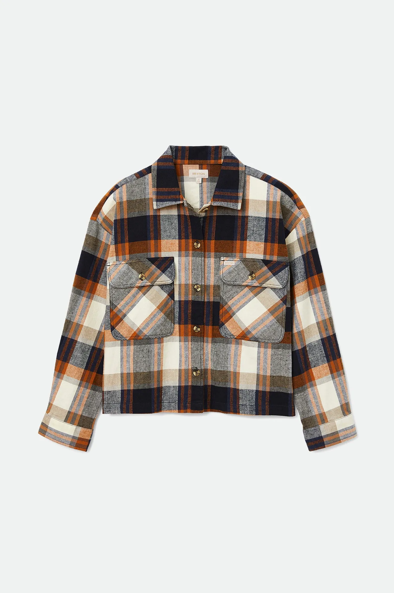 Bowery Women's L/S Flannel - Joe Blue/Off White