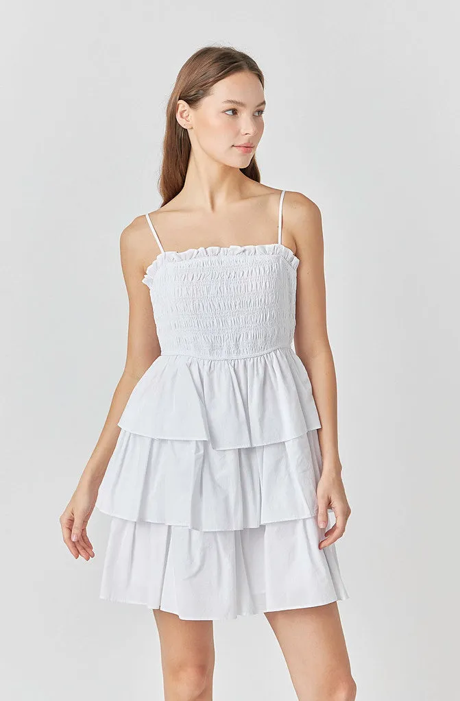 BREEZE THROUGH SMOCKED DRESS