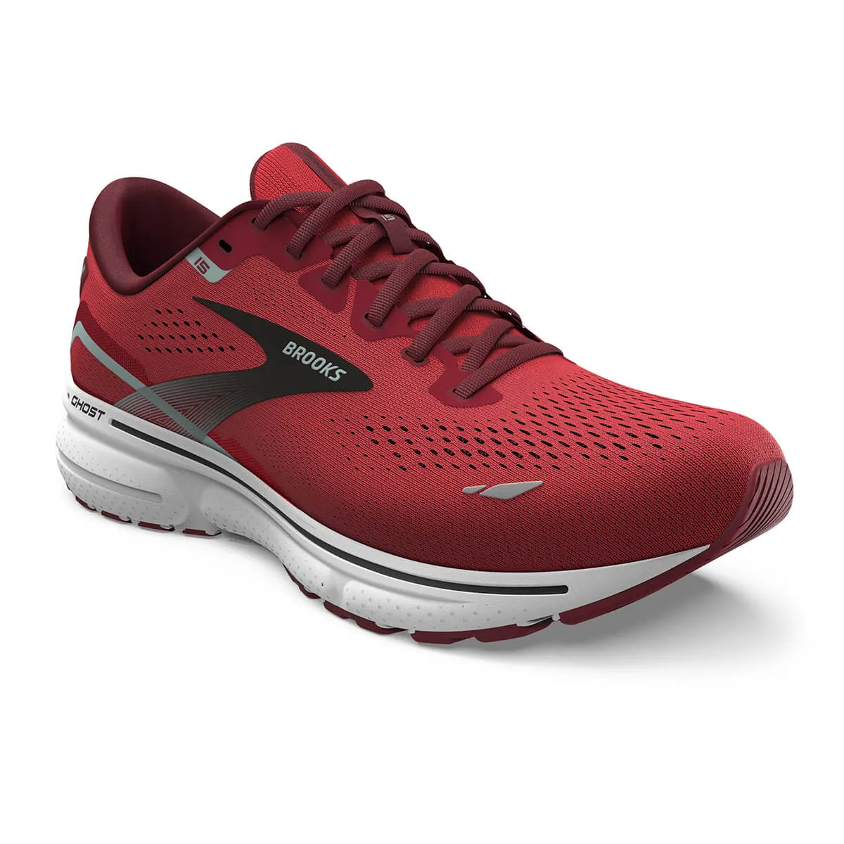 Brooks Ghost 15 Mens | Red/blue Haze/white