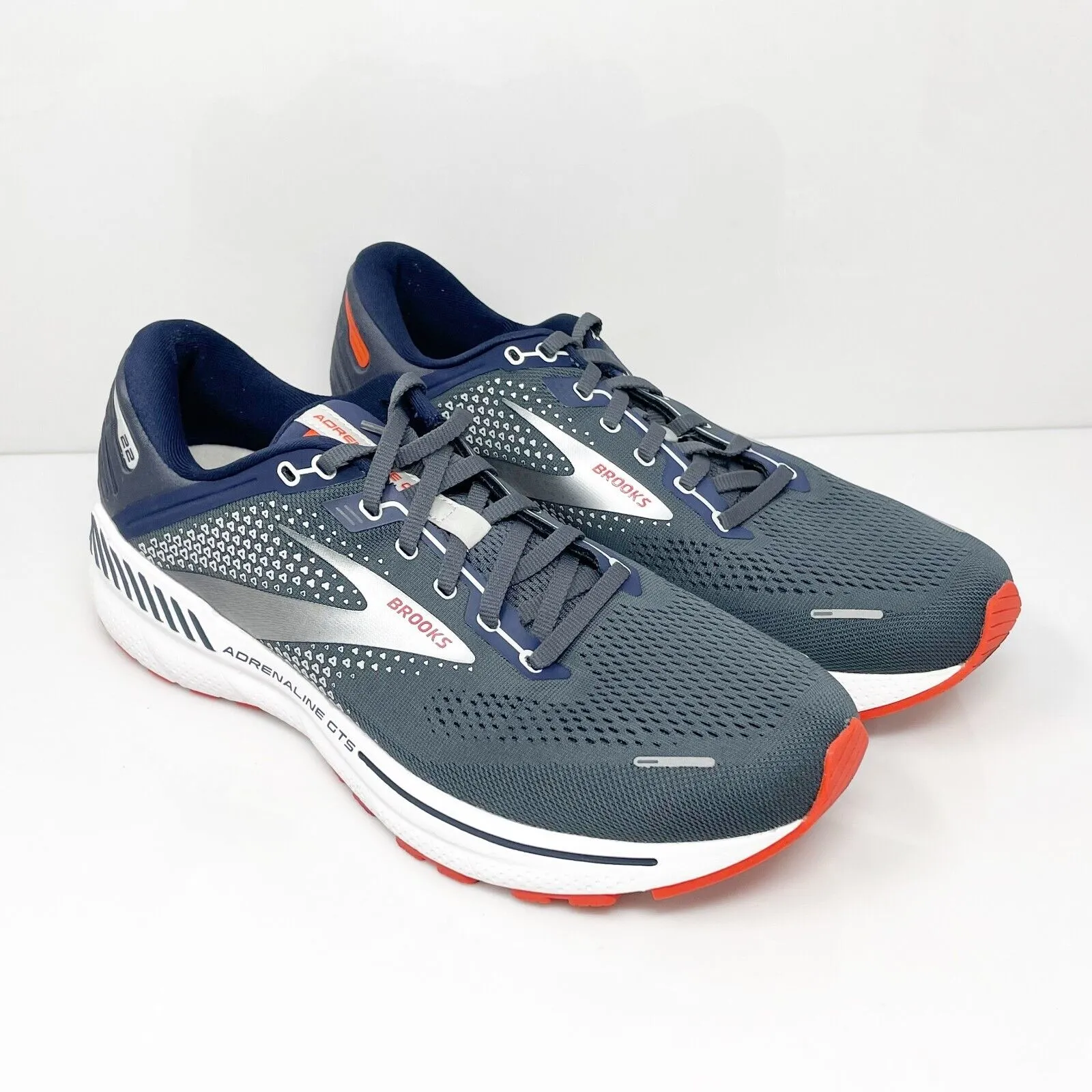 Brooks Mens Adrenaline GTS 22 1103661D435 Gray Running Shoes Sneakers Size 11.5D