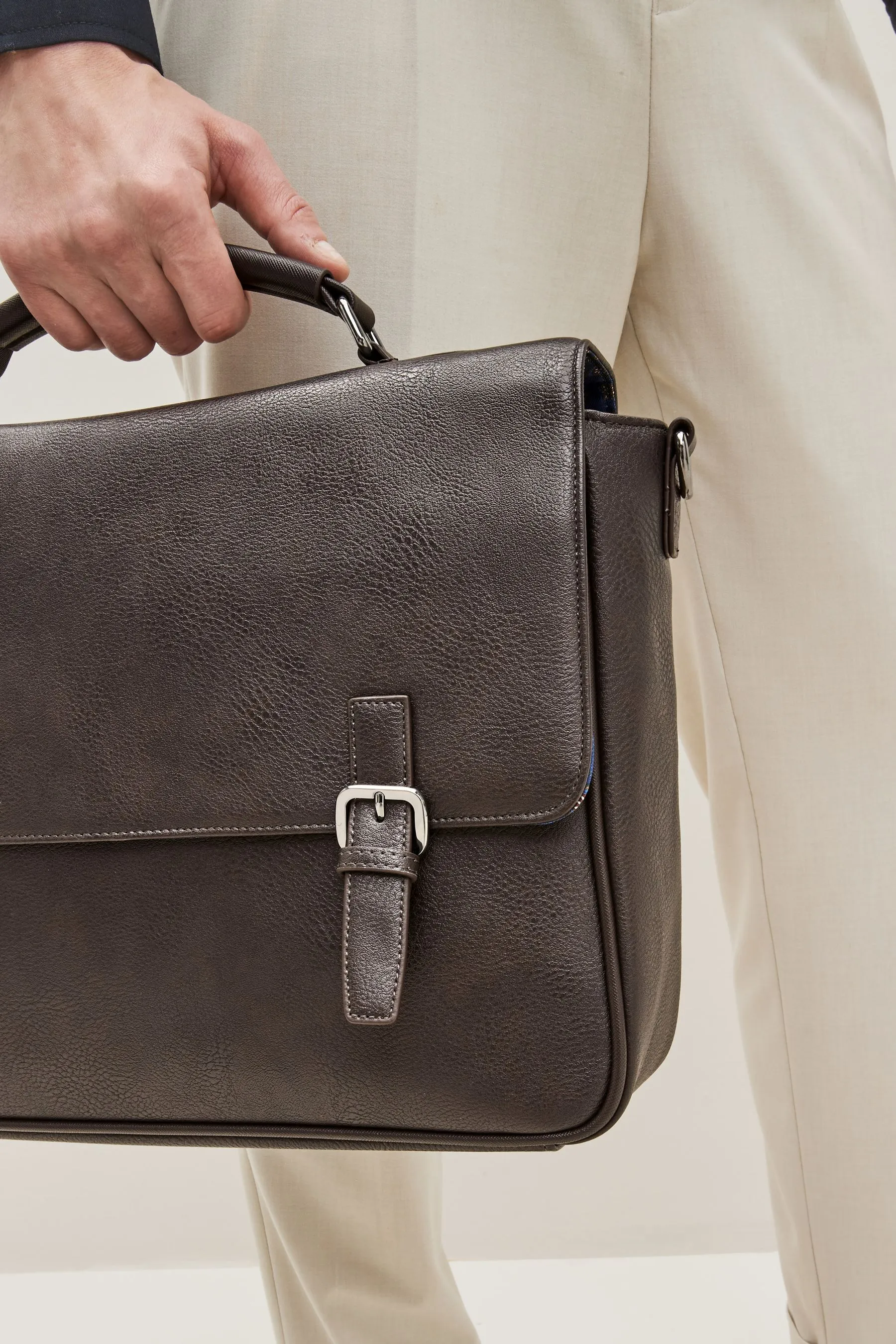 Brown Briefcase Messenger