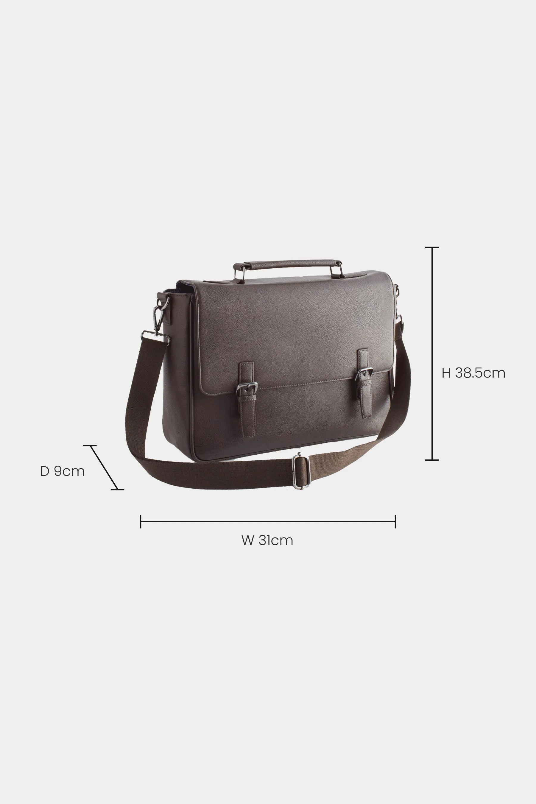 Brown Briefcase Messenger