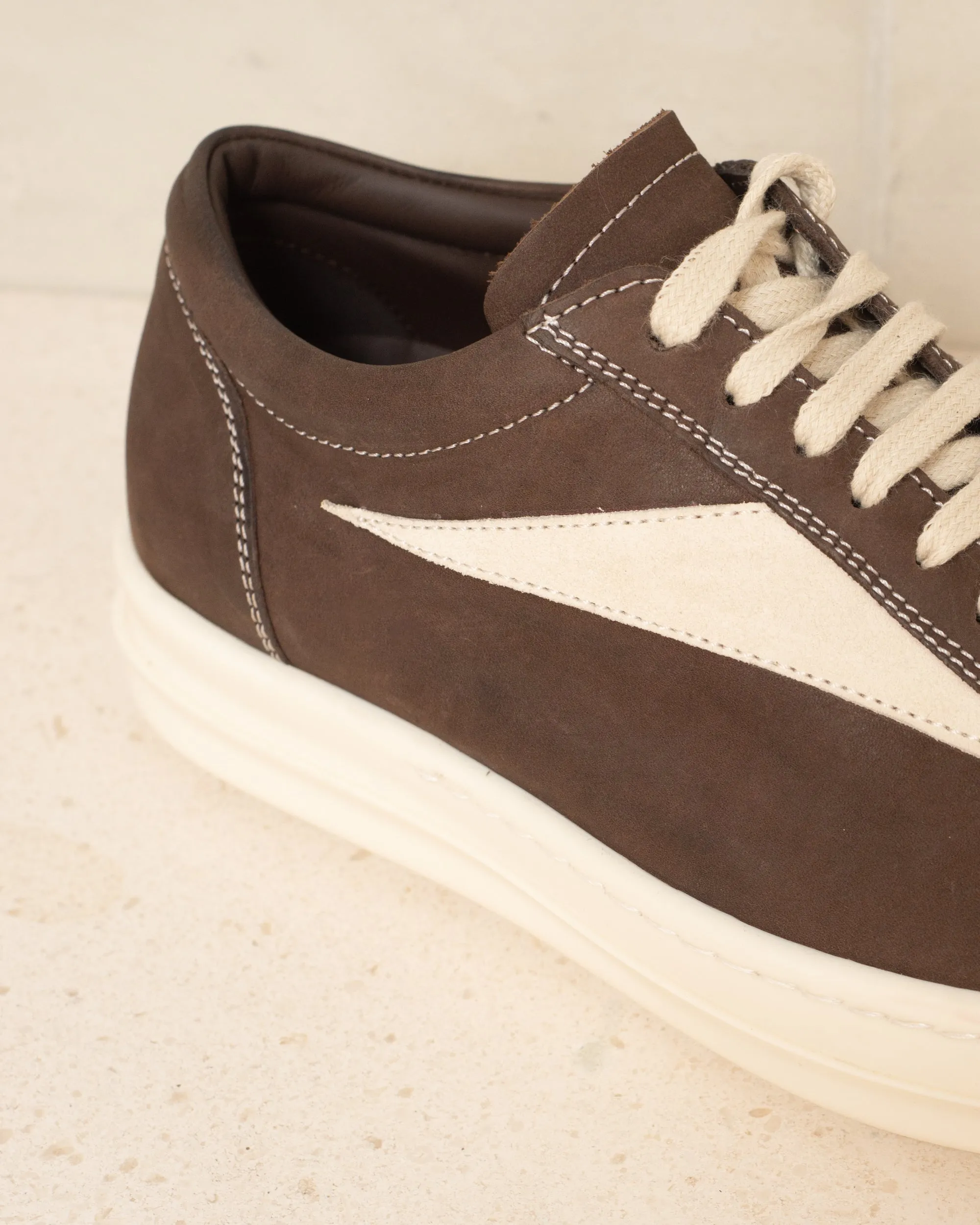 Brown Vintage Leather Sneakers