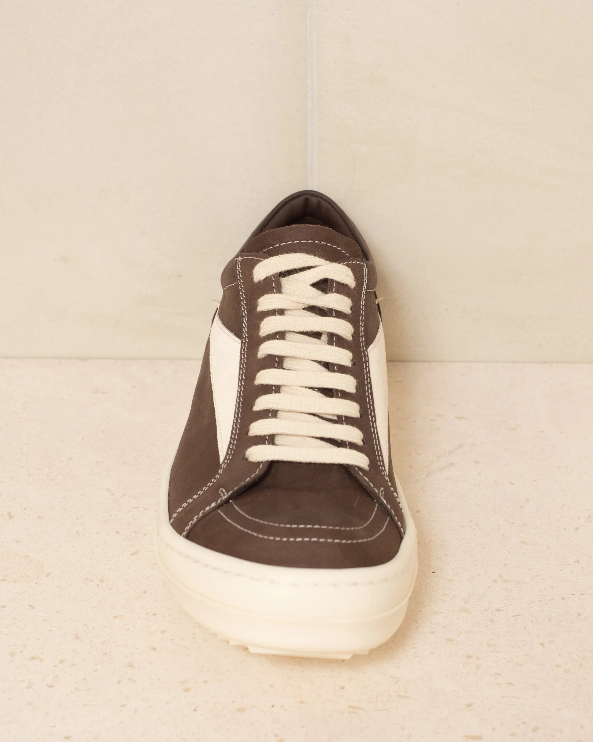 Brown Vintage Leather Sneakers