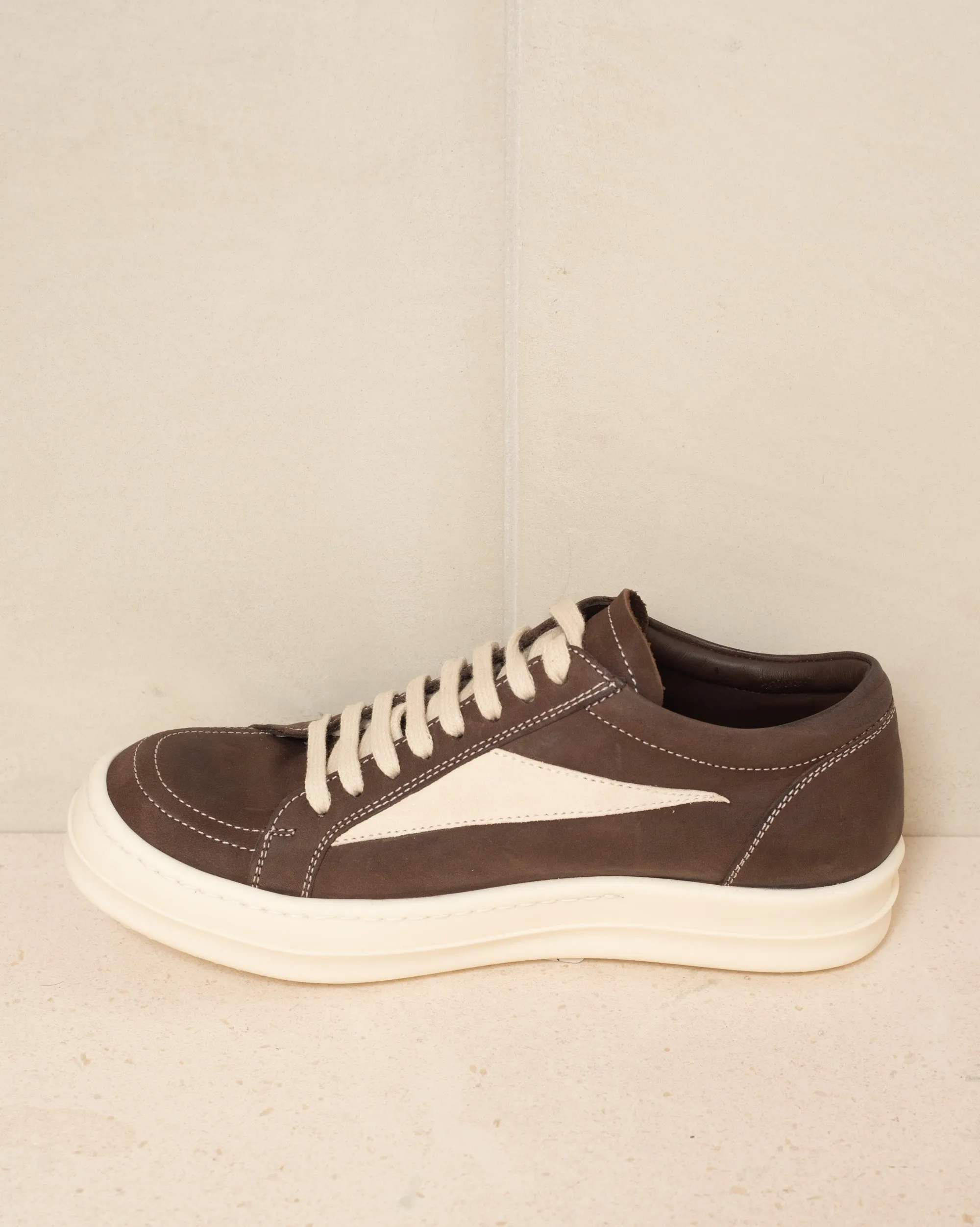 Brown Vintage Leather Sneakers