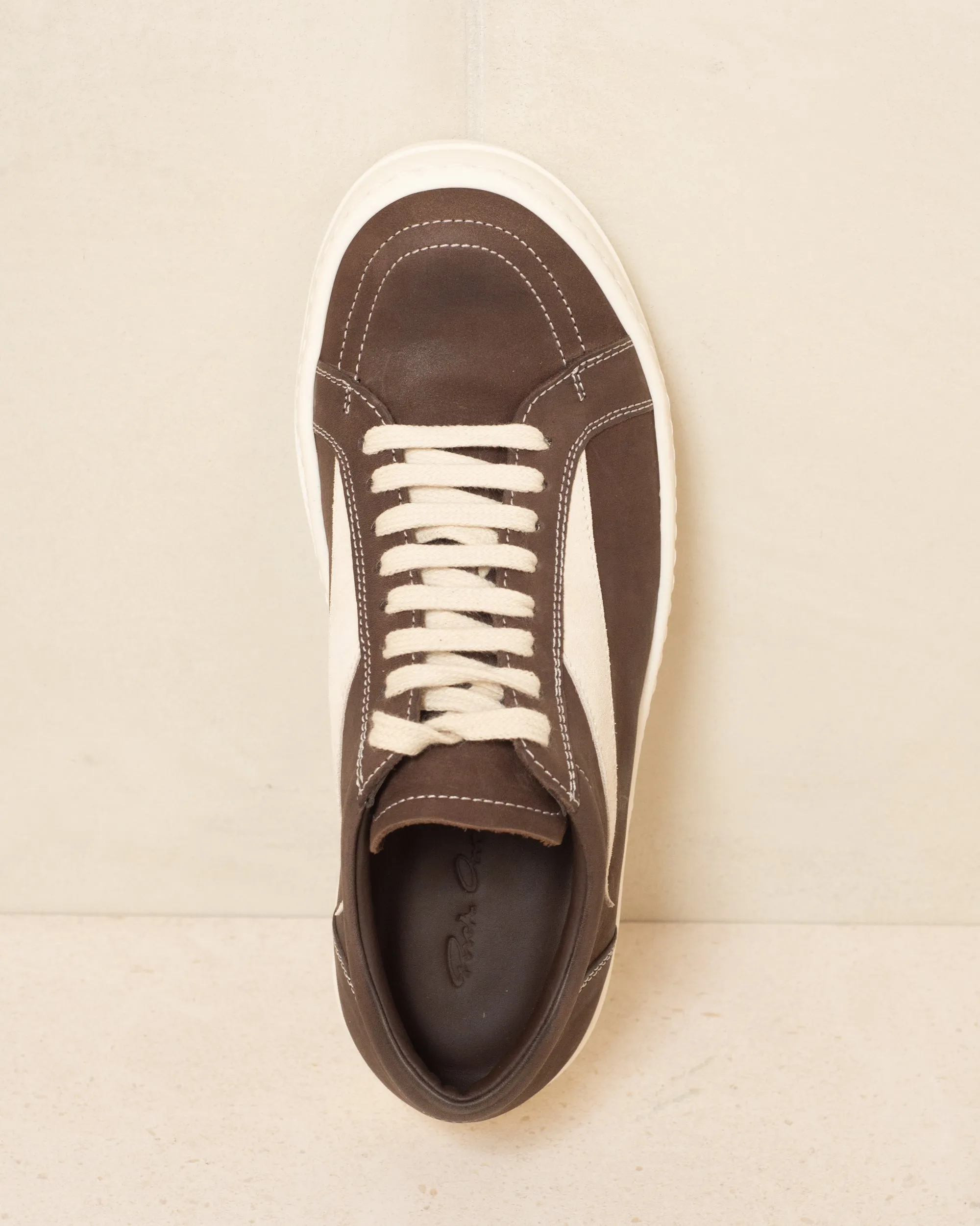 Brown Vintage Leather Sneakers