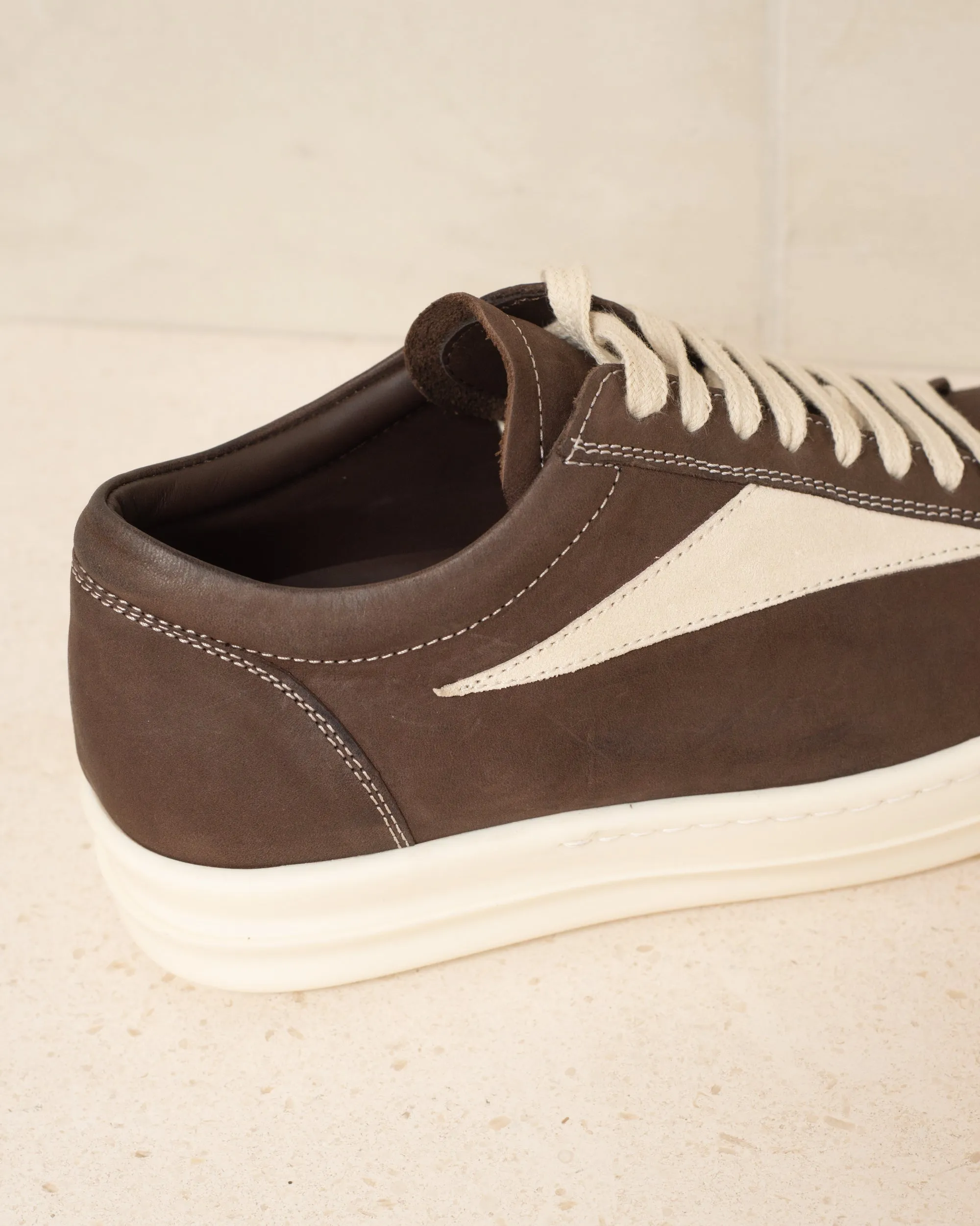 Brown Vintage Leather Sneakers