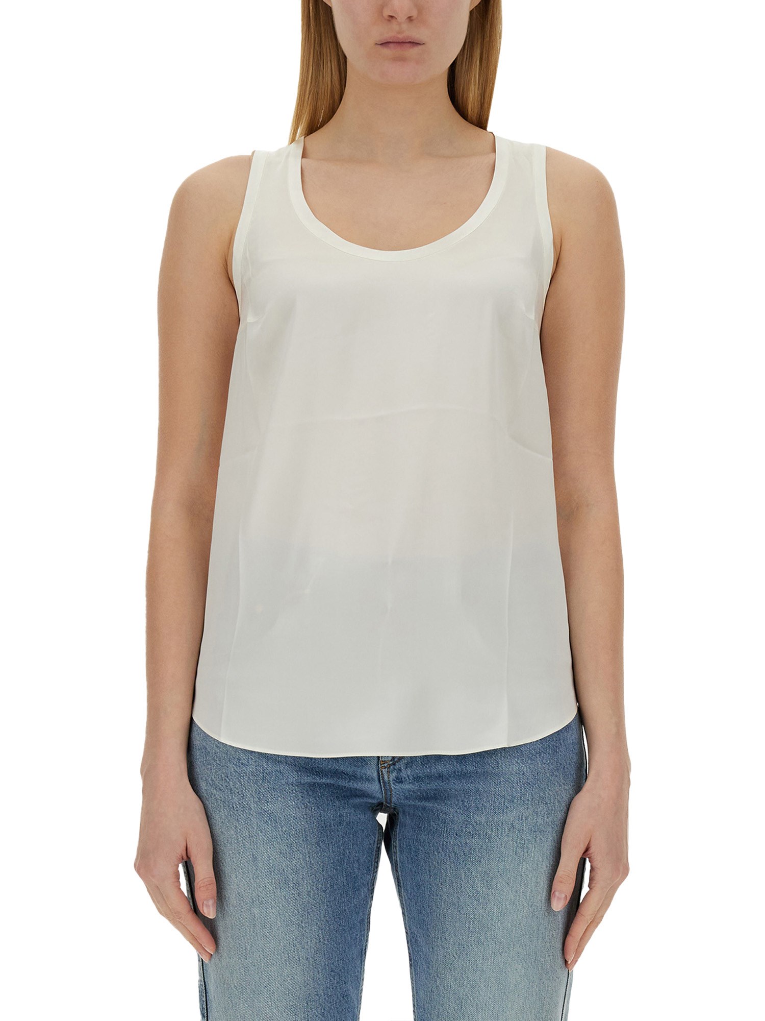 BRUNELLO CUCINELLI    STRETCH SATIN TOP