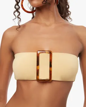 Buckle Bandeau Bikini Top | Desert