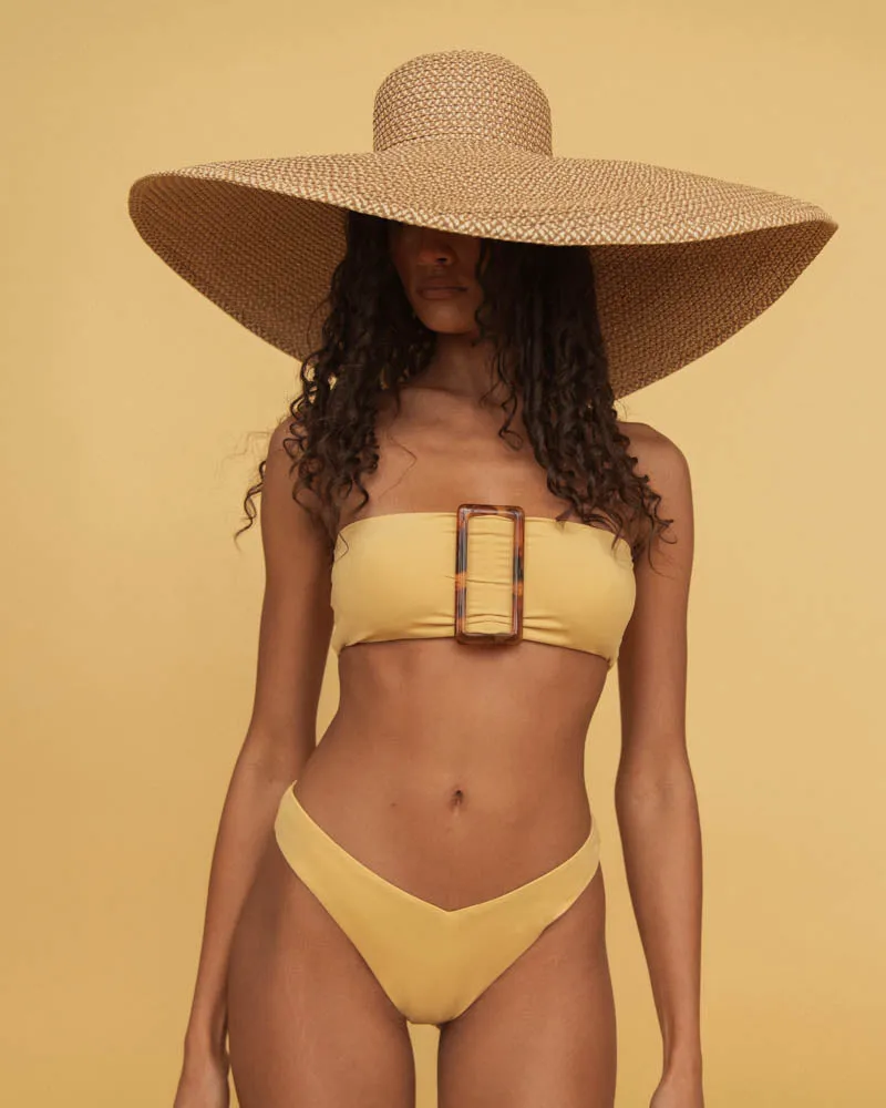 Buckle Bandeau Bikini Top | Desert