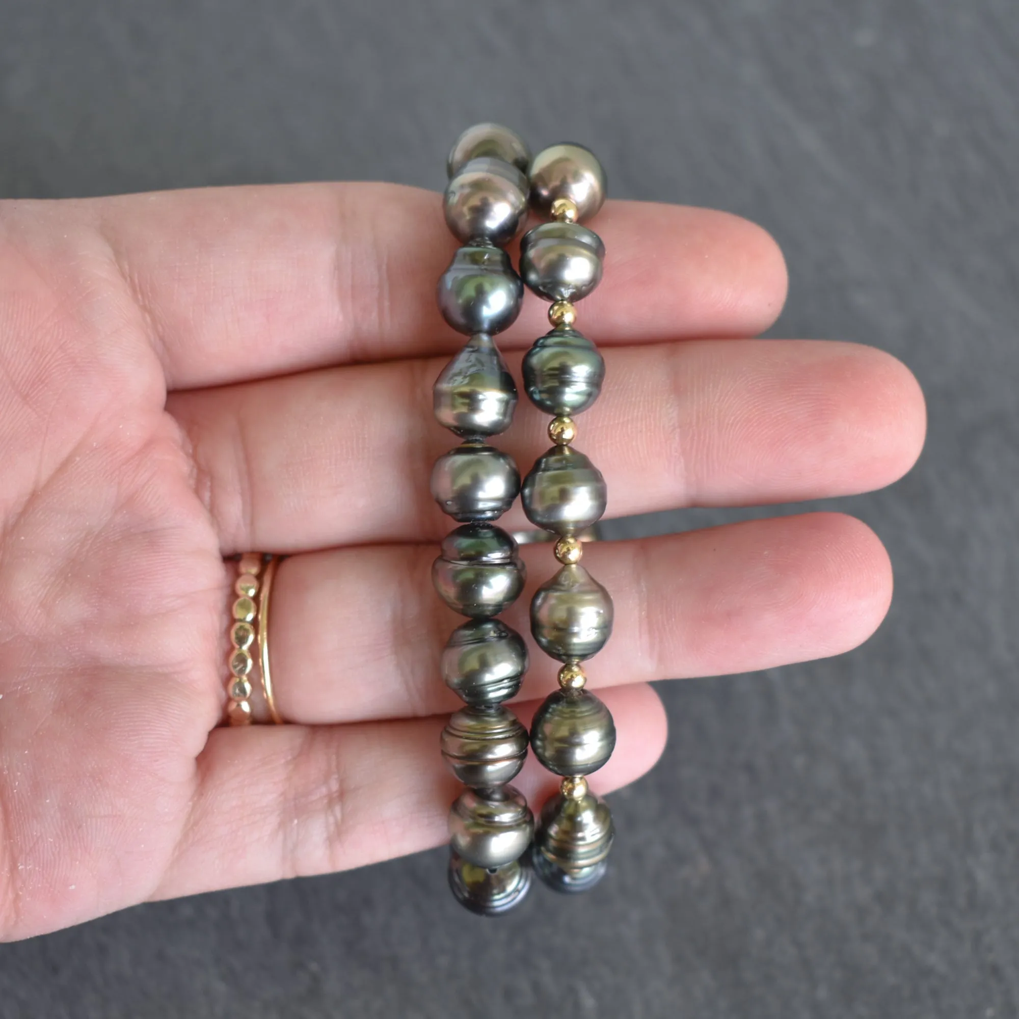 Circlé Tahitian Pearl Stretch Bracelet