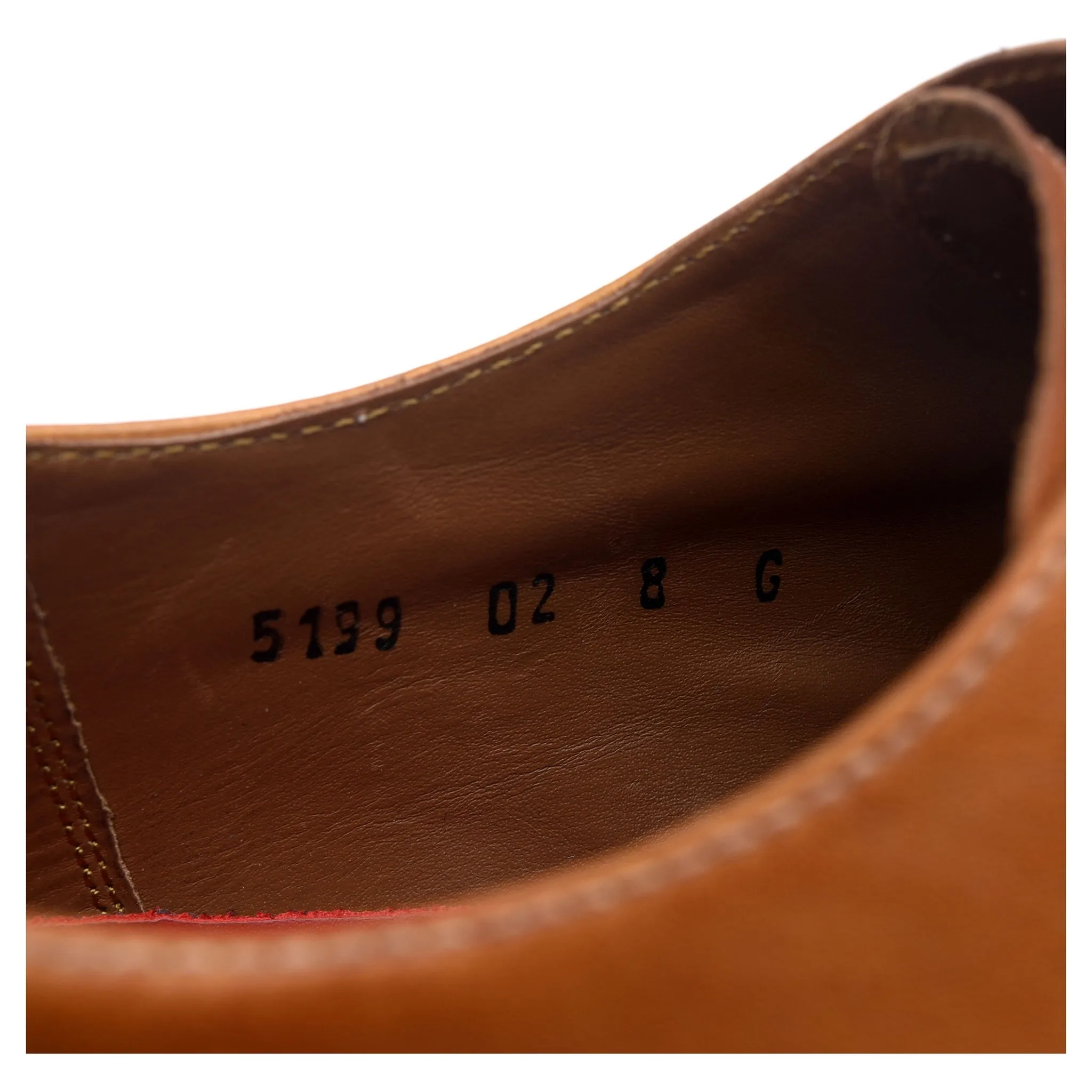 'Curt' Tan Brown Leather Derby UK 8 G