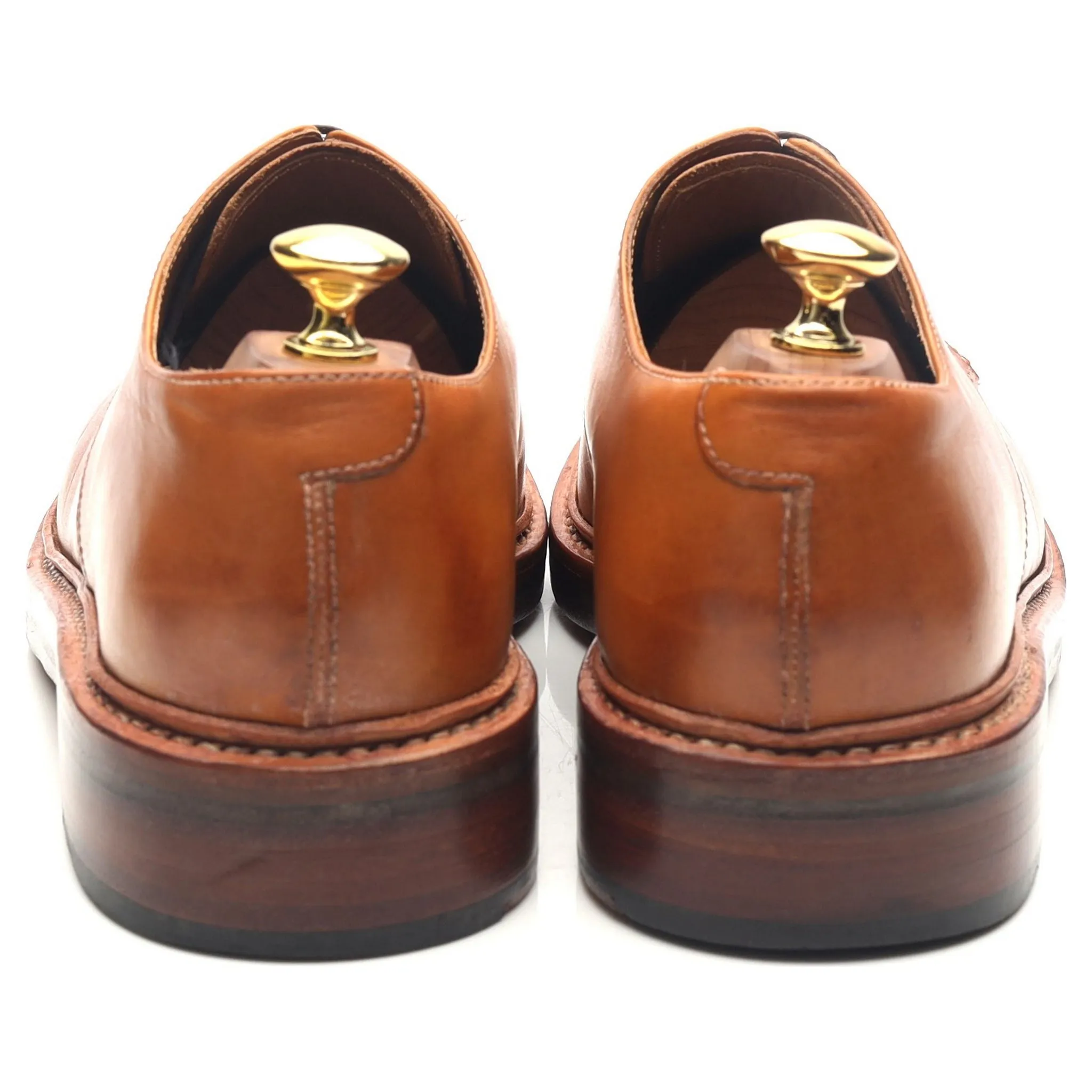 'Curt' Tan Brown Leather Derby UK 8 G