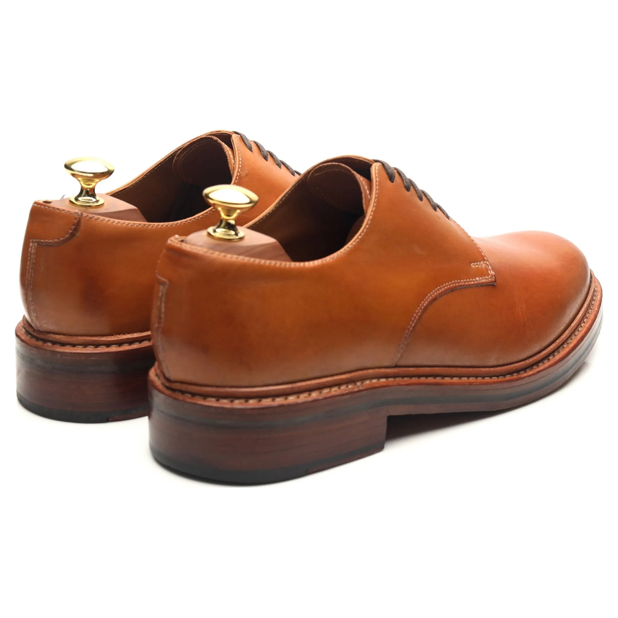 'Curt' Tan Brown Leather Derby UK 8 G