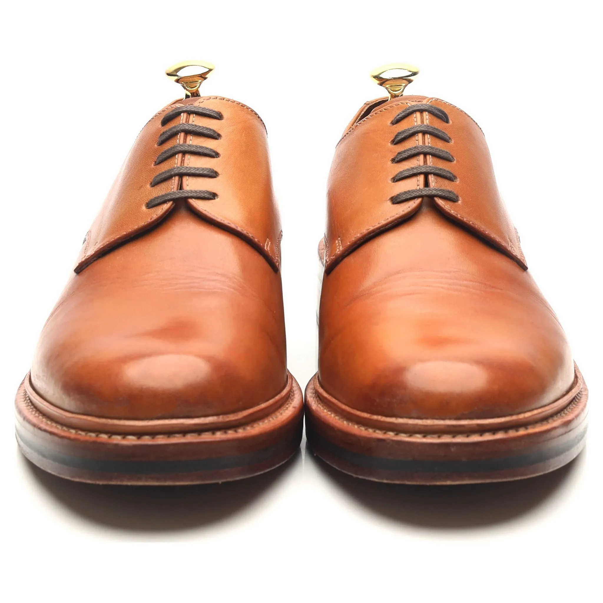 'Curt' Tan Brown Leather Derby UK 8 G