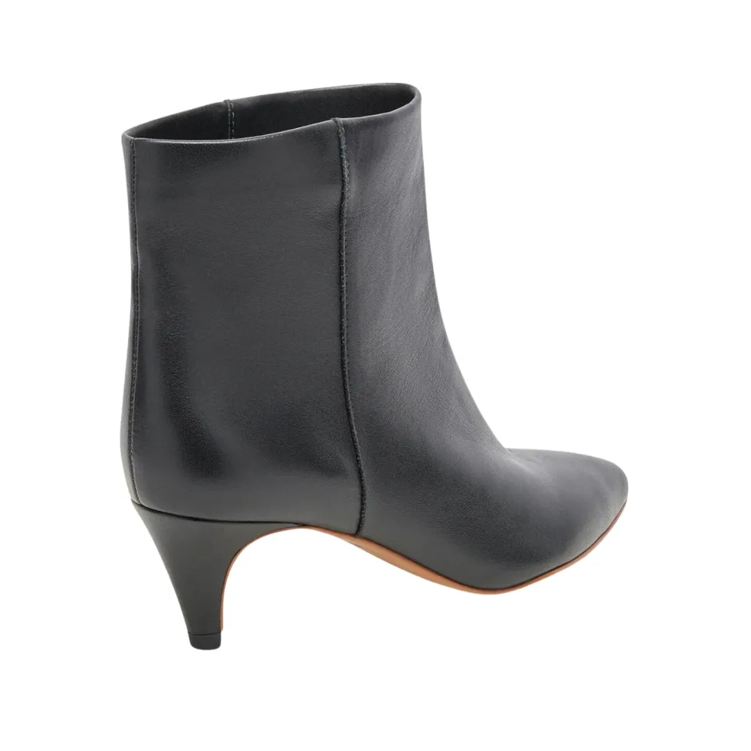 DEE KITTEN HEEL BOOTIE BLACK