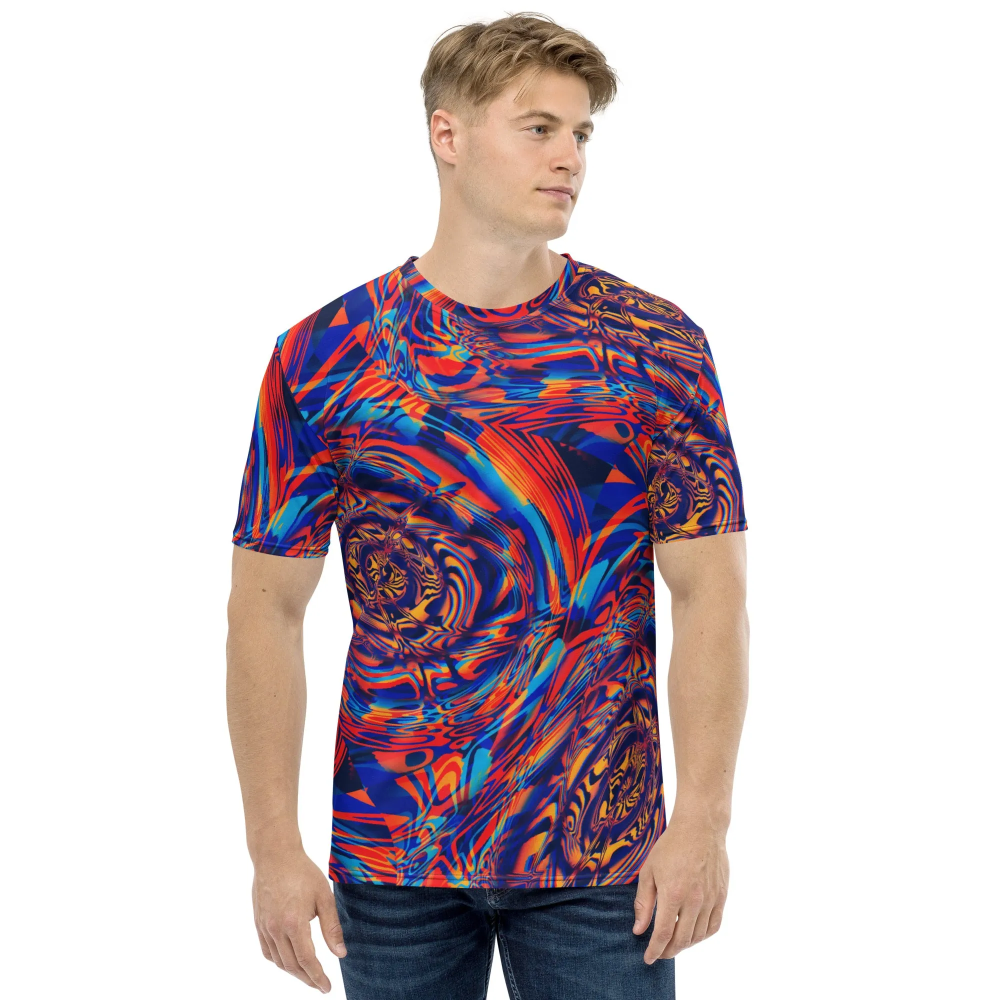 Desert Sunset Fractal Melt Unisex T-Shirt