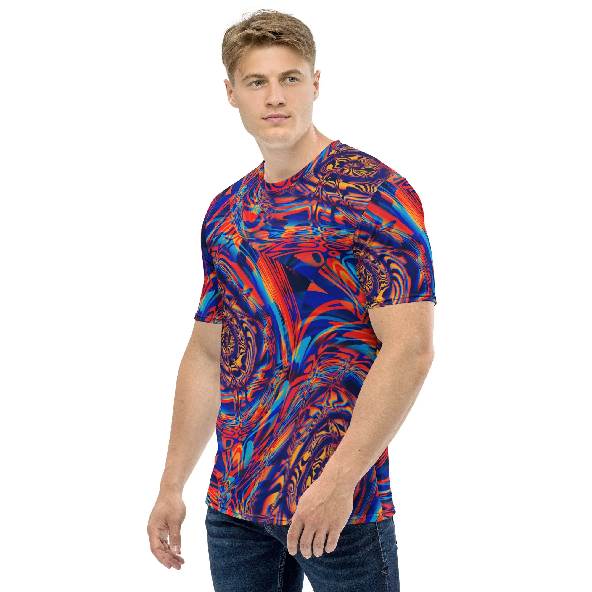 Desert Sunset Fractal Melt Unisex T-Shirt